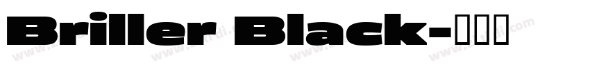 Briller Black字体转换